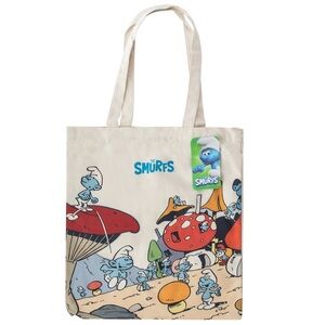 The Smurfs Tote Bag 14”x15”
